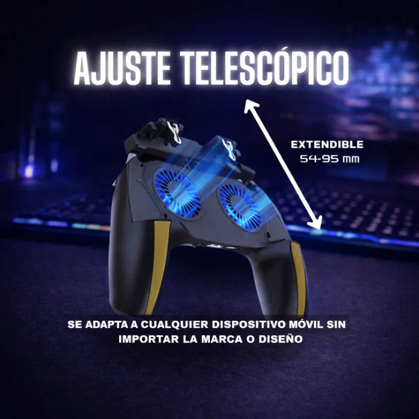 6-Finger Cooling Mobile Game Controller for PUBG
