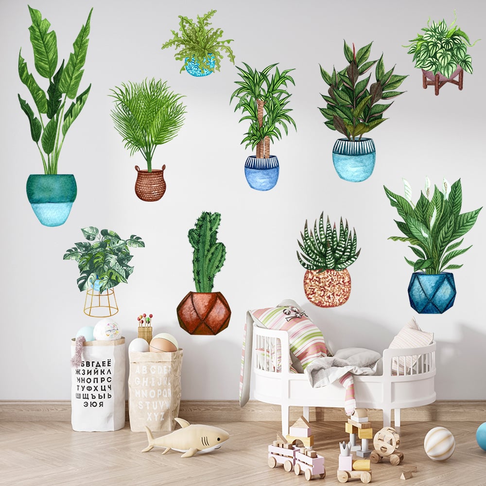 🔥HOT SALE-42% OFF🌿3D Green Plant Wall Sticker(Buy 2 Get 1 Free)