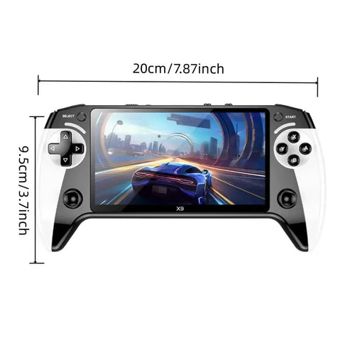 X9 Retro Handheld Game Console – 5.5'' HD Screen Wireless Portable Gaming System