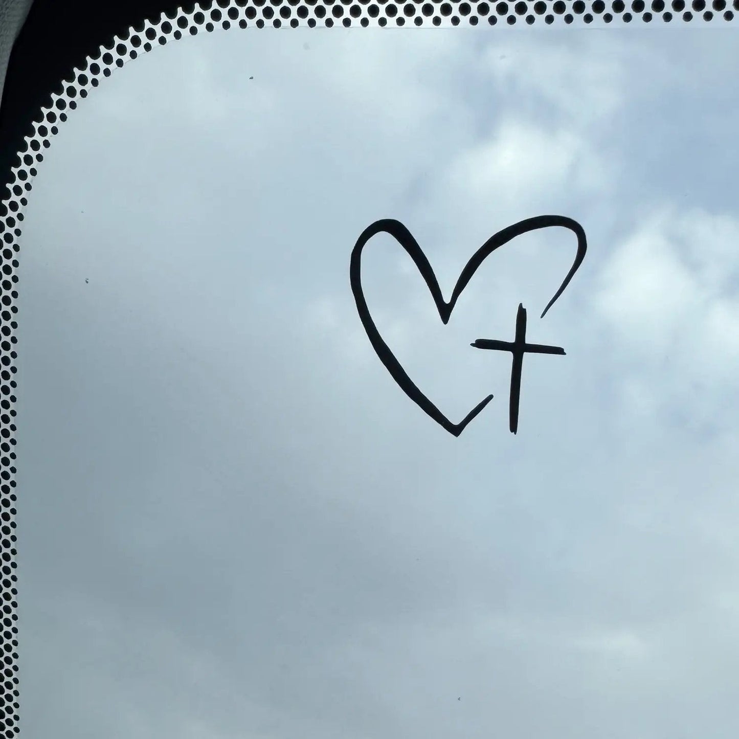 I Love You Drive Safe Vinyl Decal Set – Universal Car Rearview Mirror Sticker for Auto Decoration & Safety Reminder