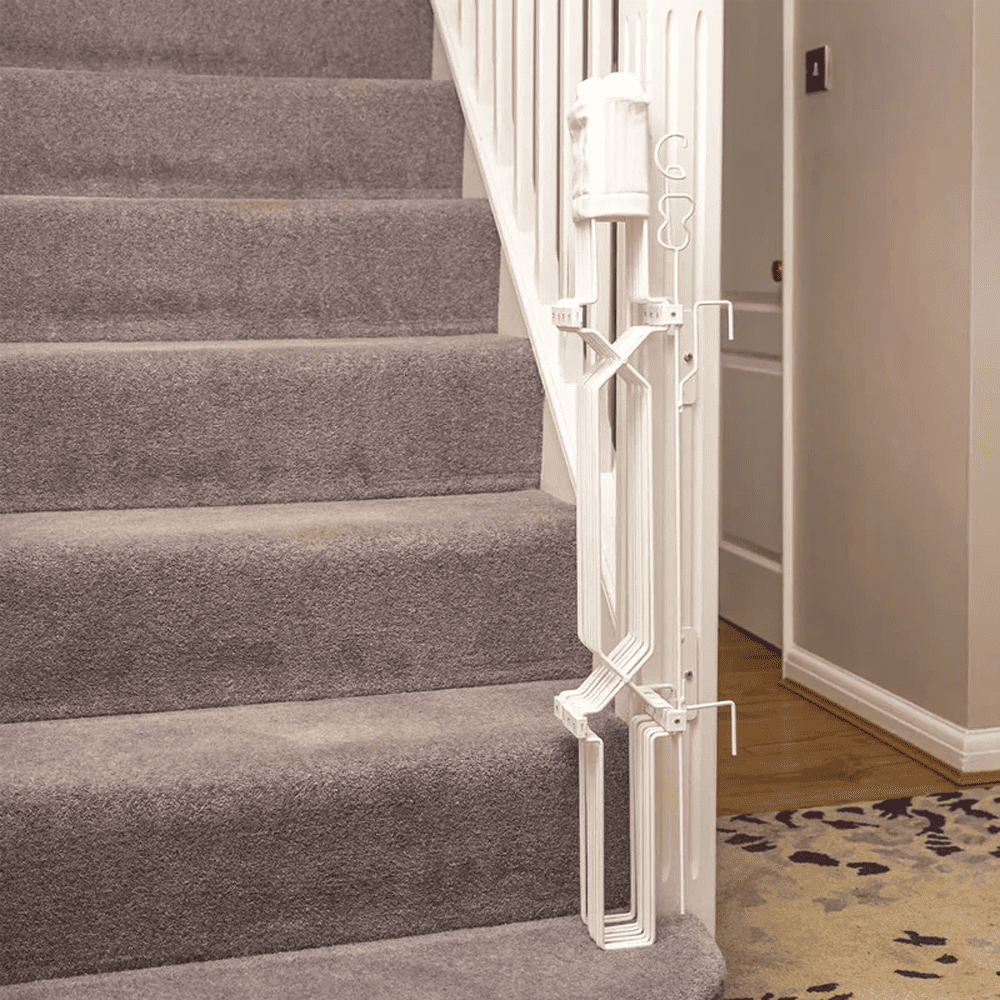 Dog Safety Gate Plus – Strong No-Drill Pet Gate | One-Hand Use, No Wall Damage