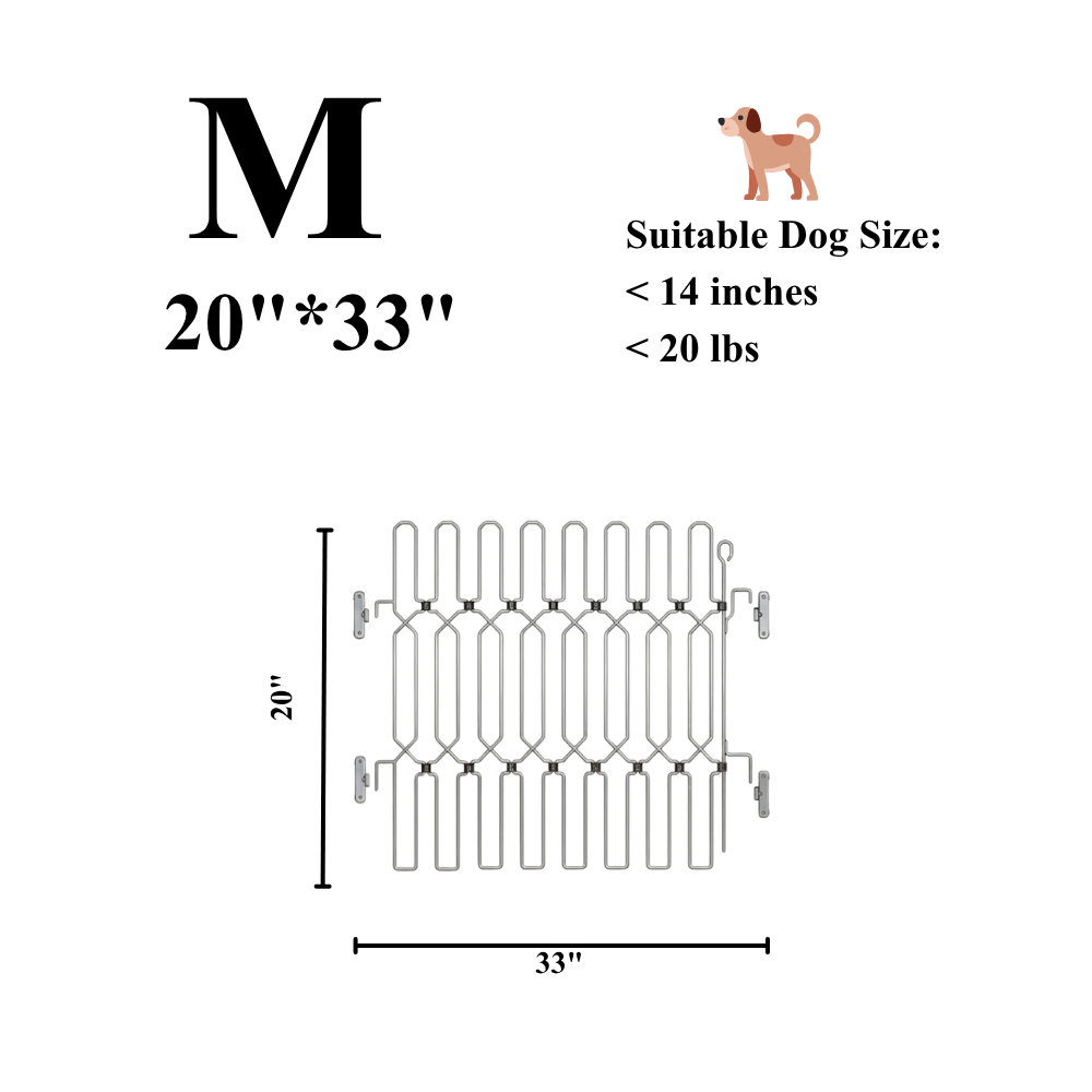 Dog Safety Gate Plus – Strong No-Drill Pet Gate | One-Hand Use, No Wall Damage