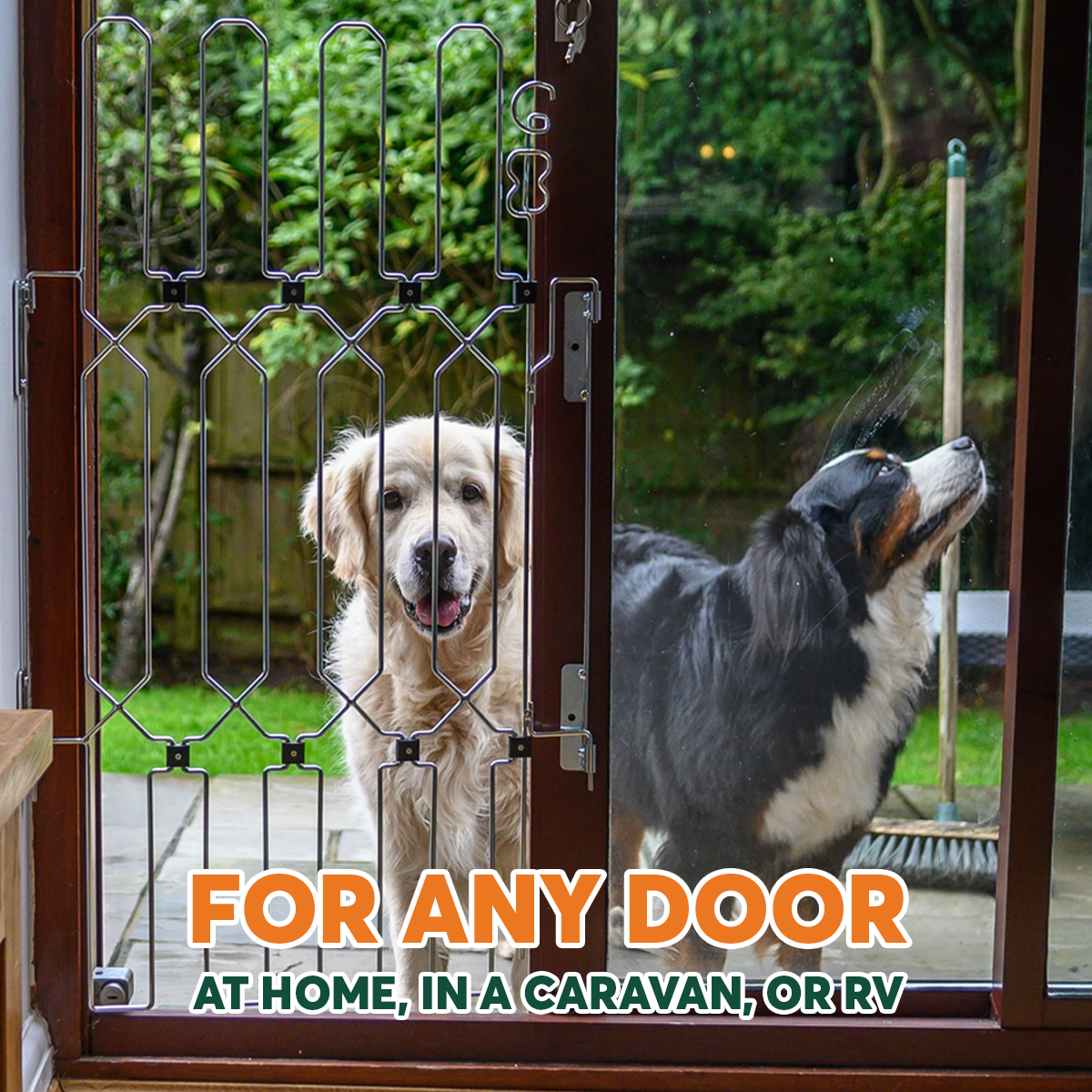 Dog Safety Gate Plus – Strong No-Drill Pet Gate | One-Hand Use, No Wall Damage