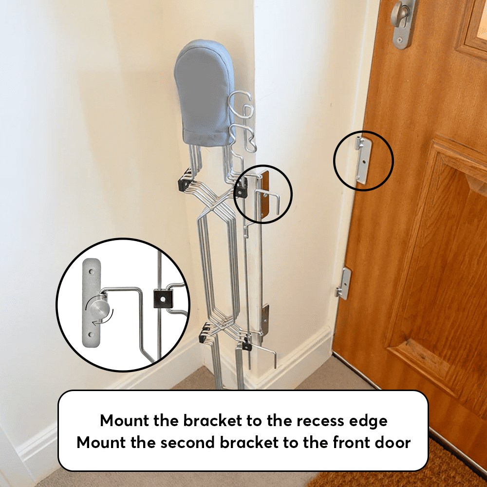 Dog Safety Gate Plus – Strong No-Drill Pet Gate | One-Hand Use, No Wall Damage