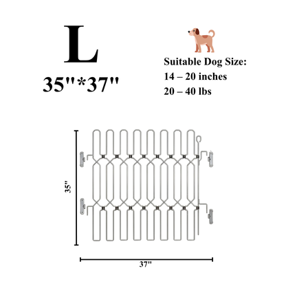 Dog Safety Gate Plus – Strong No-Drill Pet Gate | One-Hand Use, No Wall Damage