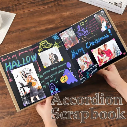 ✨The Memory Keeper: 99+ Inch Accordion Scrapbook Album📚