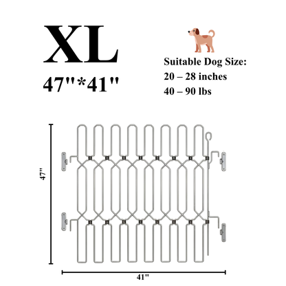 Dog Safety Gate Plus – Strong No-Drill Pet Gate | One-Hand Use, No Wall Damage