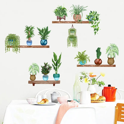 🔥HOT SALE-42% OFF🌿3D Green Plant Wall Sticker(Buy 2 Get 1 Free)
