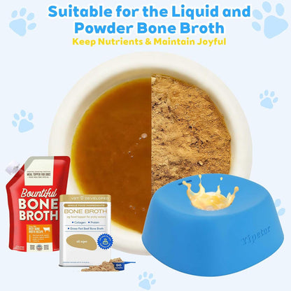 Dog Lick Bowl Slow Feeder – Anti-Slip Liquid Treat Feeder for Yogurt & Bone Broth