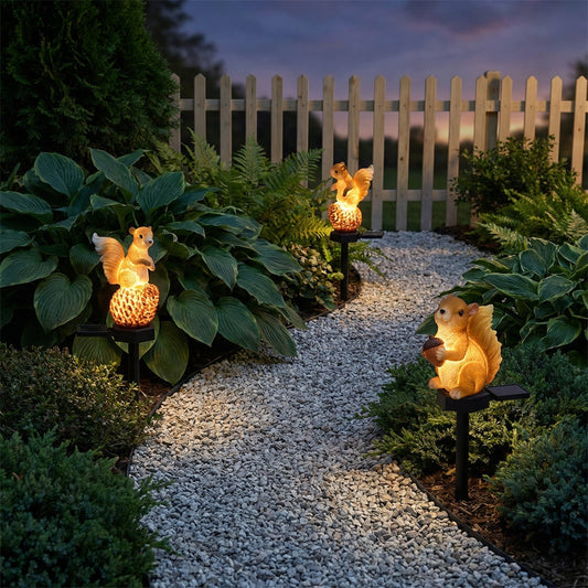 🎁Last Day Sale 49% OFF - Whimsical Solar Powered Squirrel Garden Decor