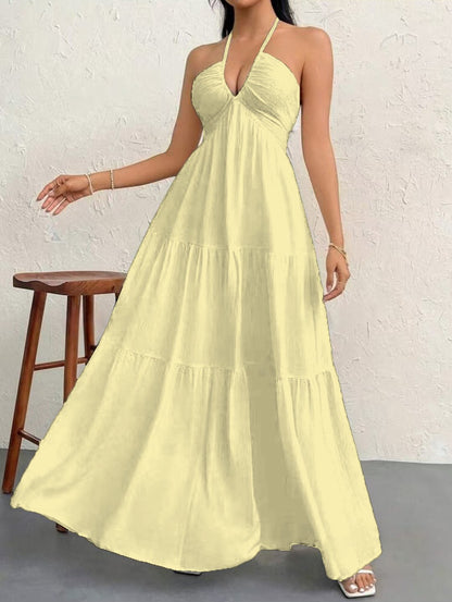Women's Plain Dress, Summer Clothes Women, Casual Basic Loose Fit Sleeveless Dress for Beach Holiday Vacation