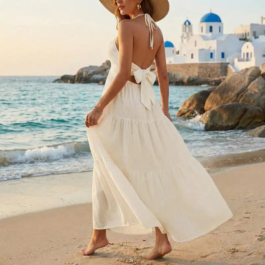 Women's Plain Dress, Summer Clothes Women, Casual Basic Loose Fit Sleeveless Dress for Beach Holiday Vacation