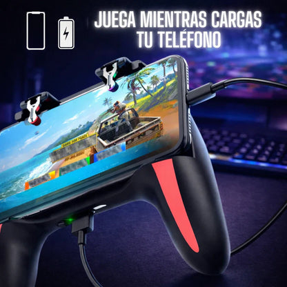6-Finger Cooling Mobile Game Controller for PUBG