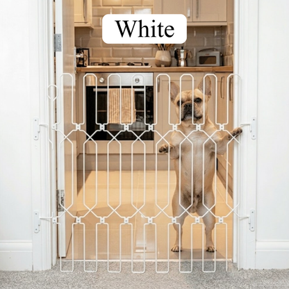 Dog Safety Gate Plus – Strong No-Drill Pet Gate | One-Hand Use, No Wall Damage