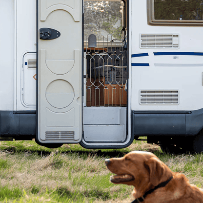 Dog Safety Gate Plus – Strong No-Drill Pet Gate | One-Hand Use, No Wall Damage