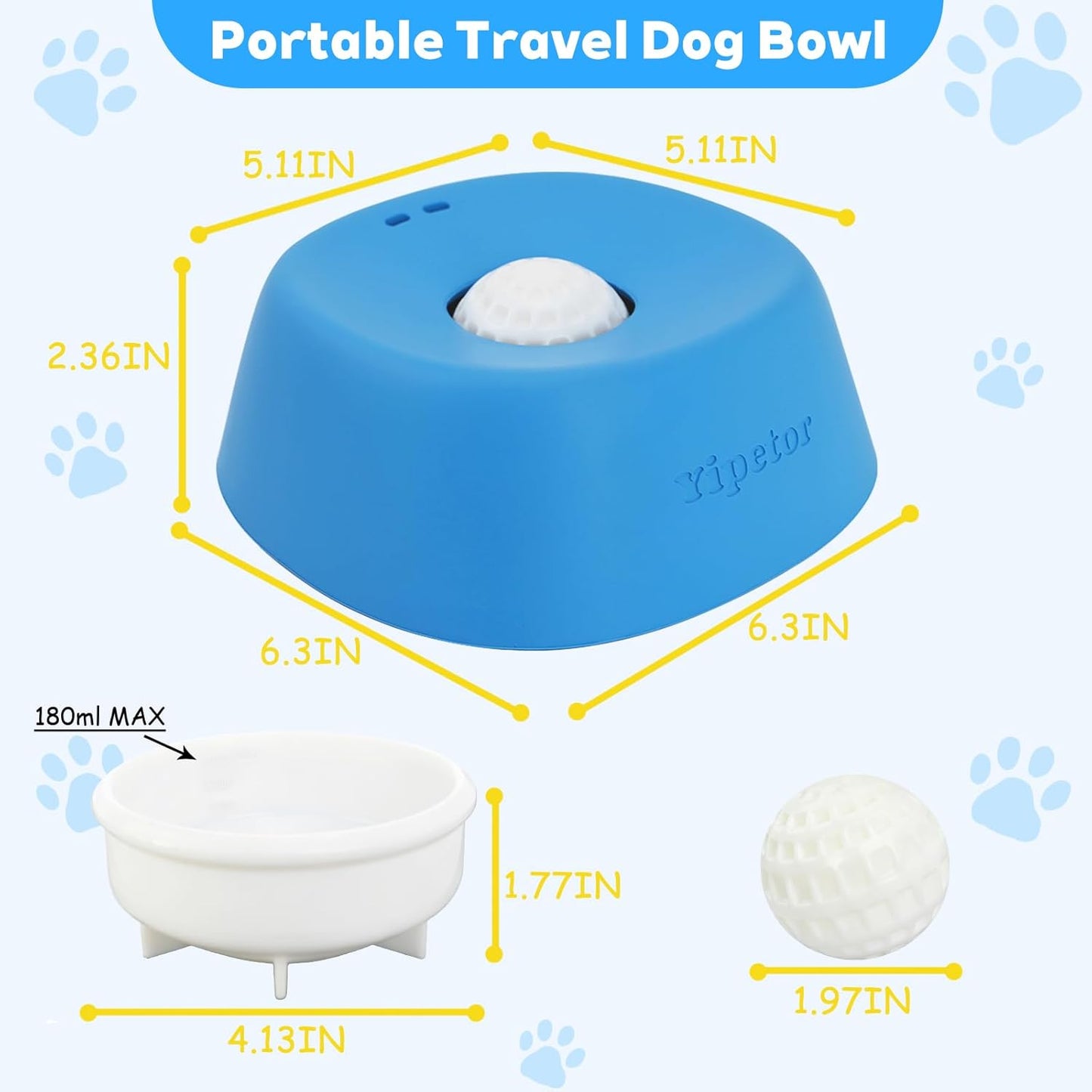 Dog Lick Bowl Slow Feeder – Anti-Slip Liquid Treat Feeder for Yogurt & Bone Broth