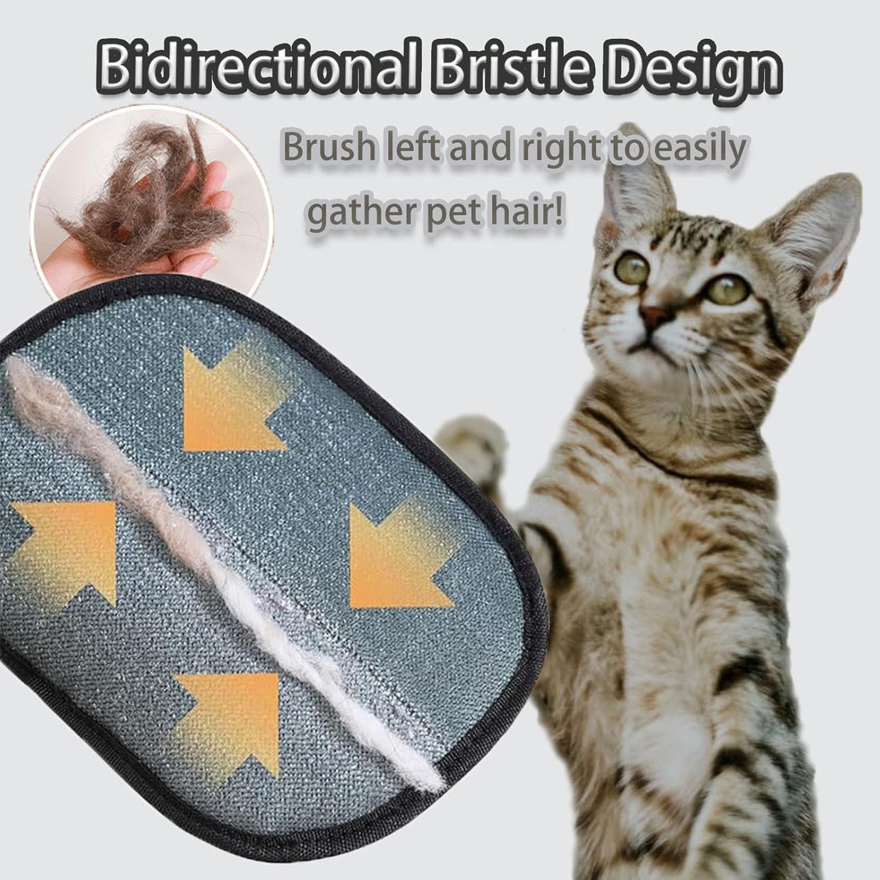 PET HAIR REMOVAL GLOVES ( pack of 2)