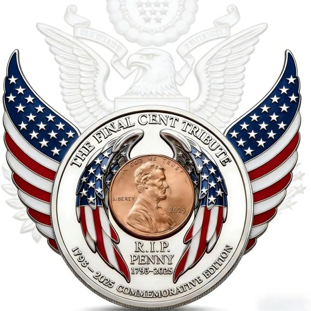 2025 Final Cent Tribute Coin ✦ 3D Engraved Uncirculated Penny (YAO)