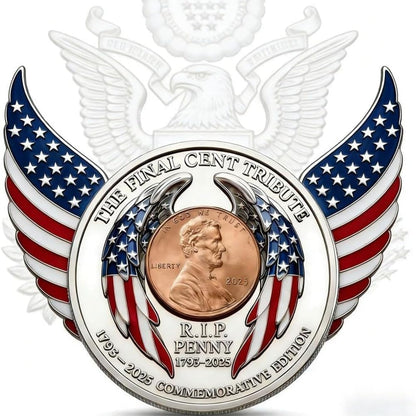 2025 Final Cent Tribute Coin ✦ 3D Engraved Uncirculated Penny (YAO)