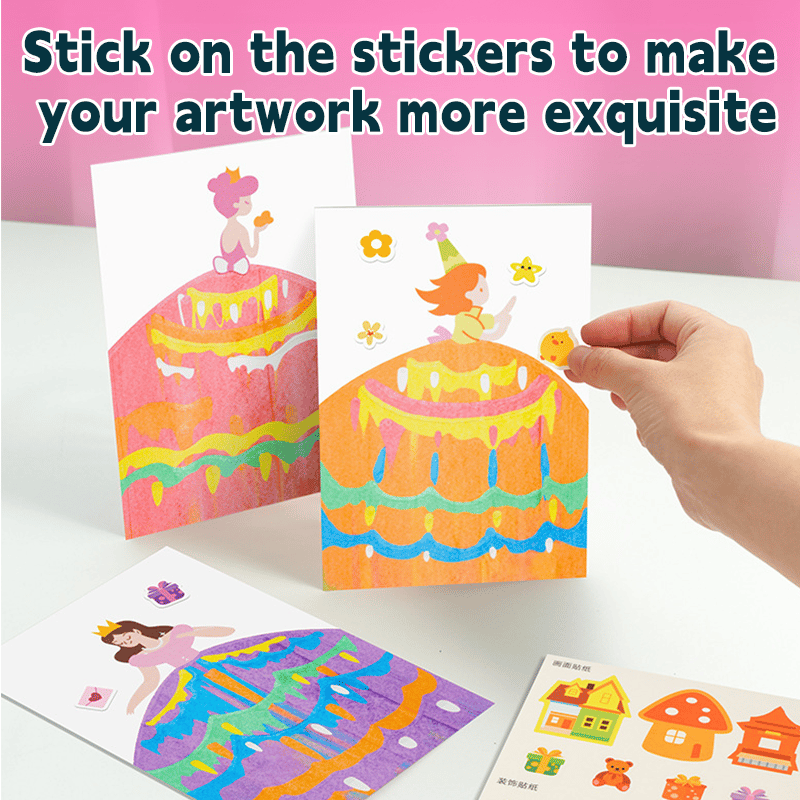 🎅20Pcs DIY Rainbow Scratch Art