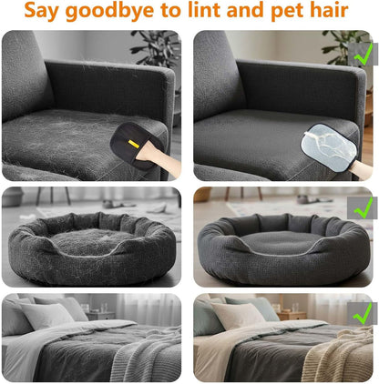 PET HAIR REMOVAL GLOVES ( pack of 2)