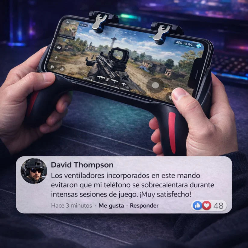 6-Finger Cooling Mobile Game Controller for PUBG