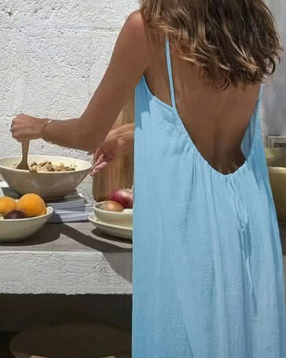 Backless camisole dress
