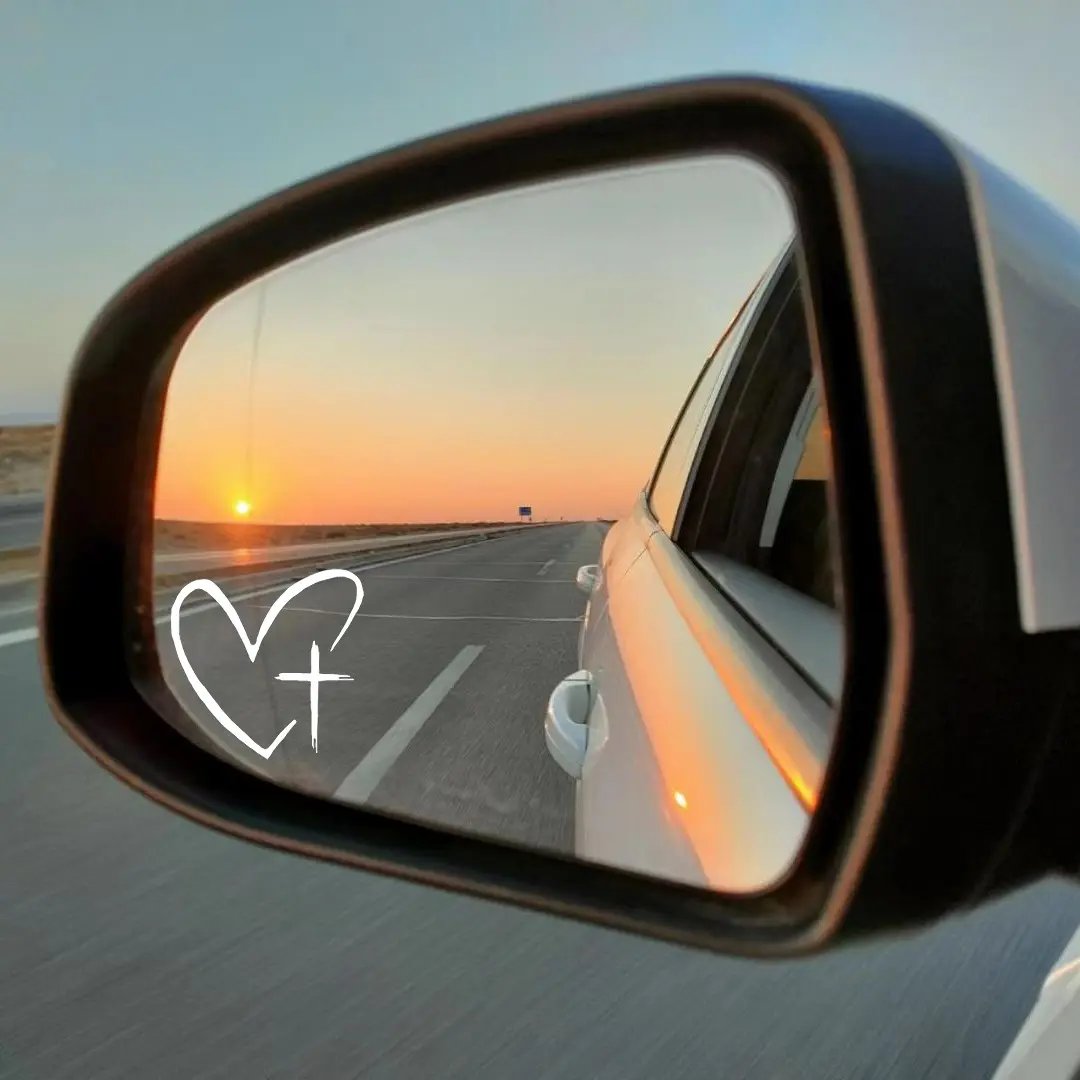 I Love You Drive Safe Vinyl Decal Set – Universal Car Rearview Mirror Sticker for Auto Decoration & Safety Reminder