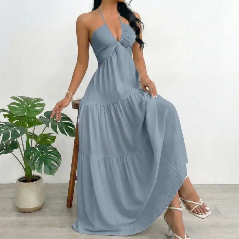 Women's Plain Dress, Summer Clothes Women, Casual Basic Loose Fit Sleeveless Dress for Beach Holiday Vacation