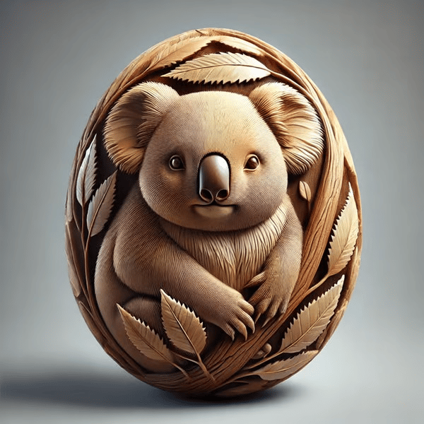 Carved Animal Eggs