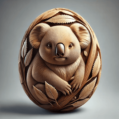 Carved Animal Eggs