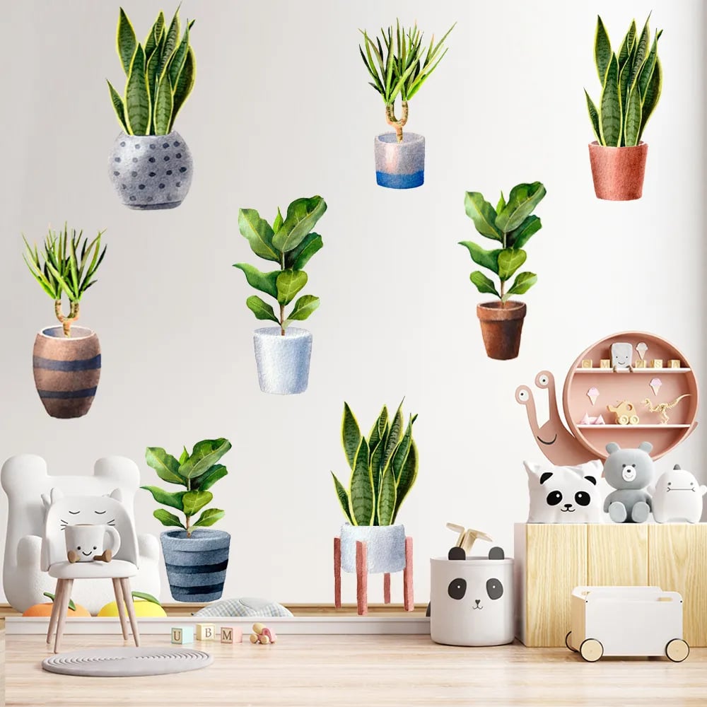🔥HOT SALE-42% OFF🌿3D Green Plant Wall Sticker(Buy 2 Get 1 Free)