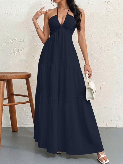 Women's Plain Dress, Summer Clothes Women, Casual Basic Loose Fit Sleeveless Dress for Beach Holiday Vacation