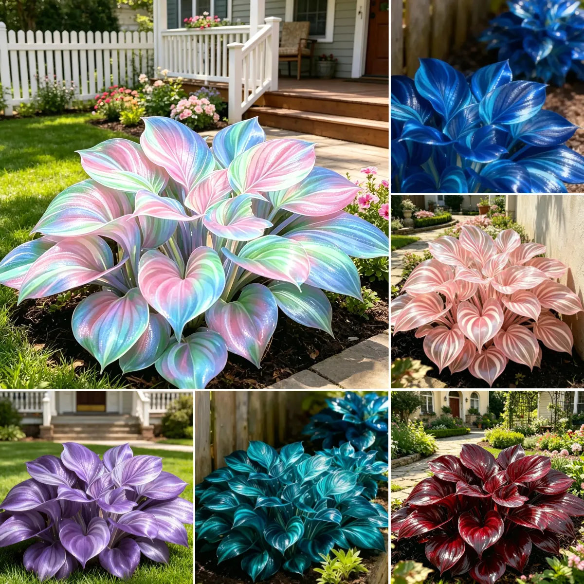 💎 Rare Multi-Color Opal Hosta Seeds – Shimmering Foliage for Elegant Shade Gardens 🌿
