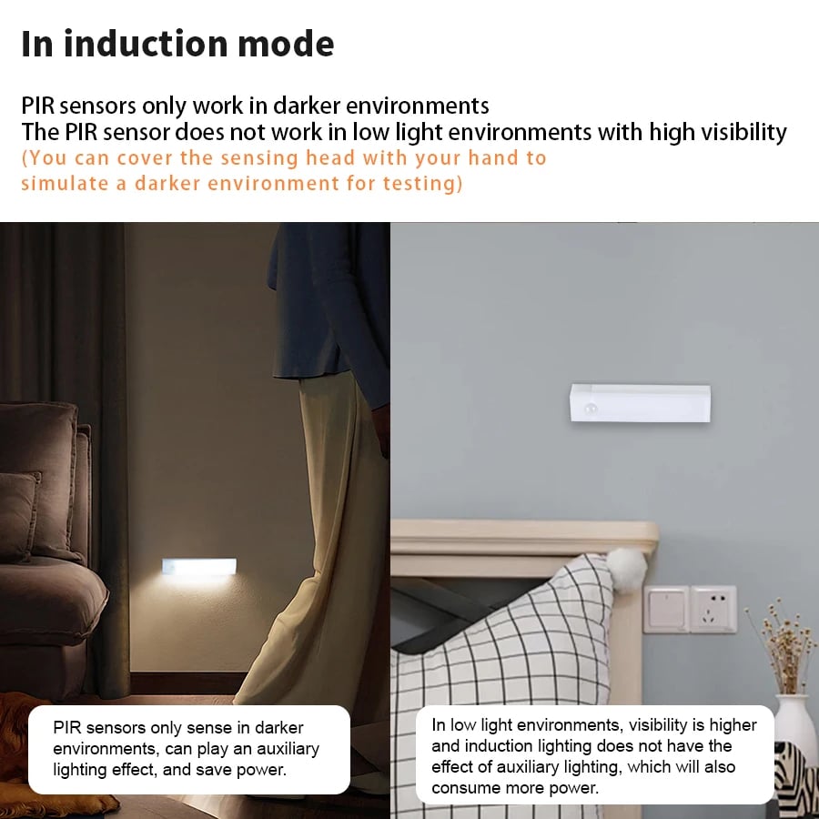 🎁Last Day Sale 49% OFF🔥-💡Punch-free Smart Sensor Magnetic Rechargeable LED Lights
